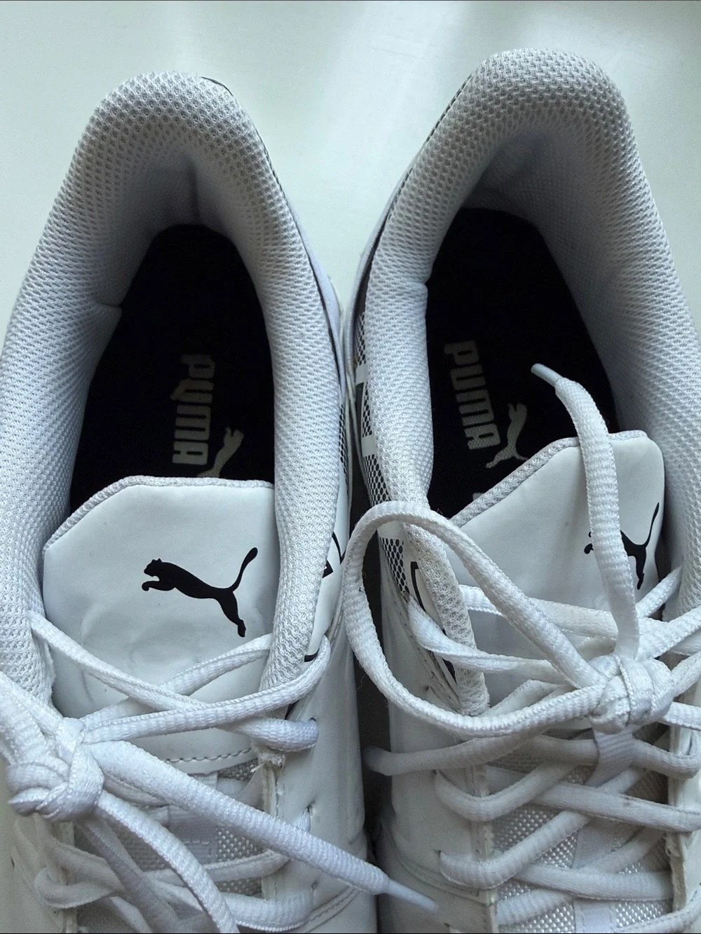 Puma White Men's Athletic Sneakers - Low-Profile Performance Sz 12